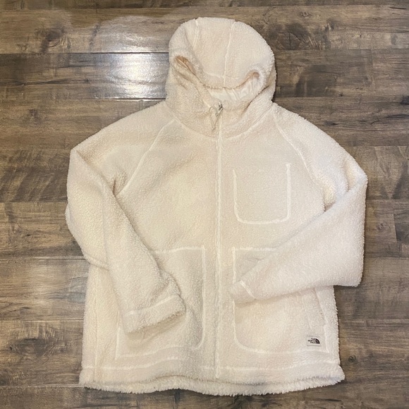 The North Face Ridge Fleece F/Z Hoodie Women's- Gardenia White size Medium - Picture 2 of 4